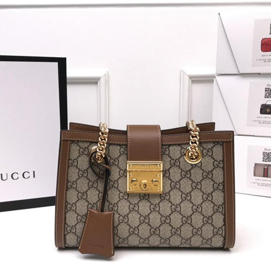 Gucci Padlock small GG shoulder bag