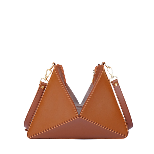 Zelosstyle Brown triangle flex bag