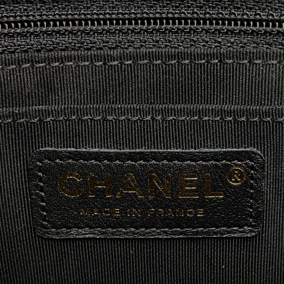 CHANEL Calfskin Quilted Bolero De Chanel Flap Bag Black