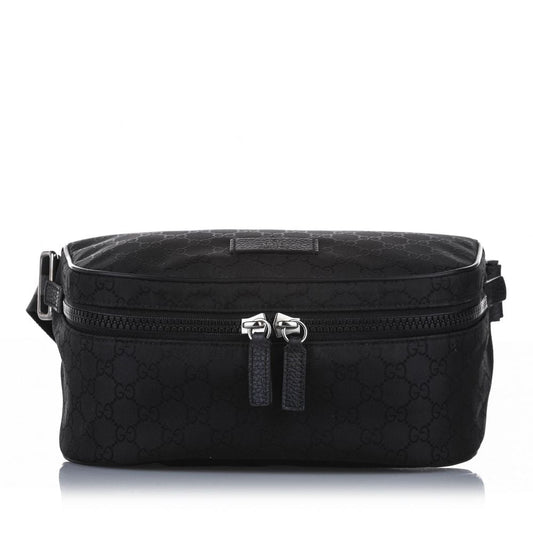 GG Canvas Belt Bag in Black