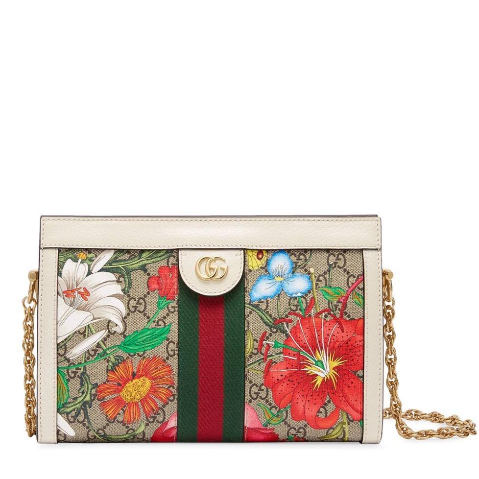 Ophidia Floral Large Shoulder Bag