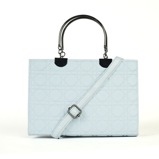 Zelosstyle Sky Blue Bunch Boxy Bag