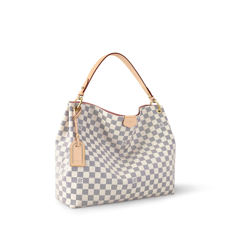 LOUIS VUITTON Graceful PM Rose Ballerine Damier Azur