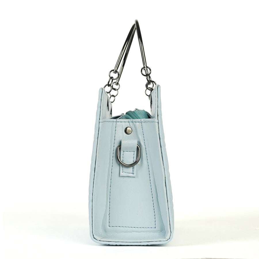 Zelosstyle Sky Blue Bunch Boxy Bag