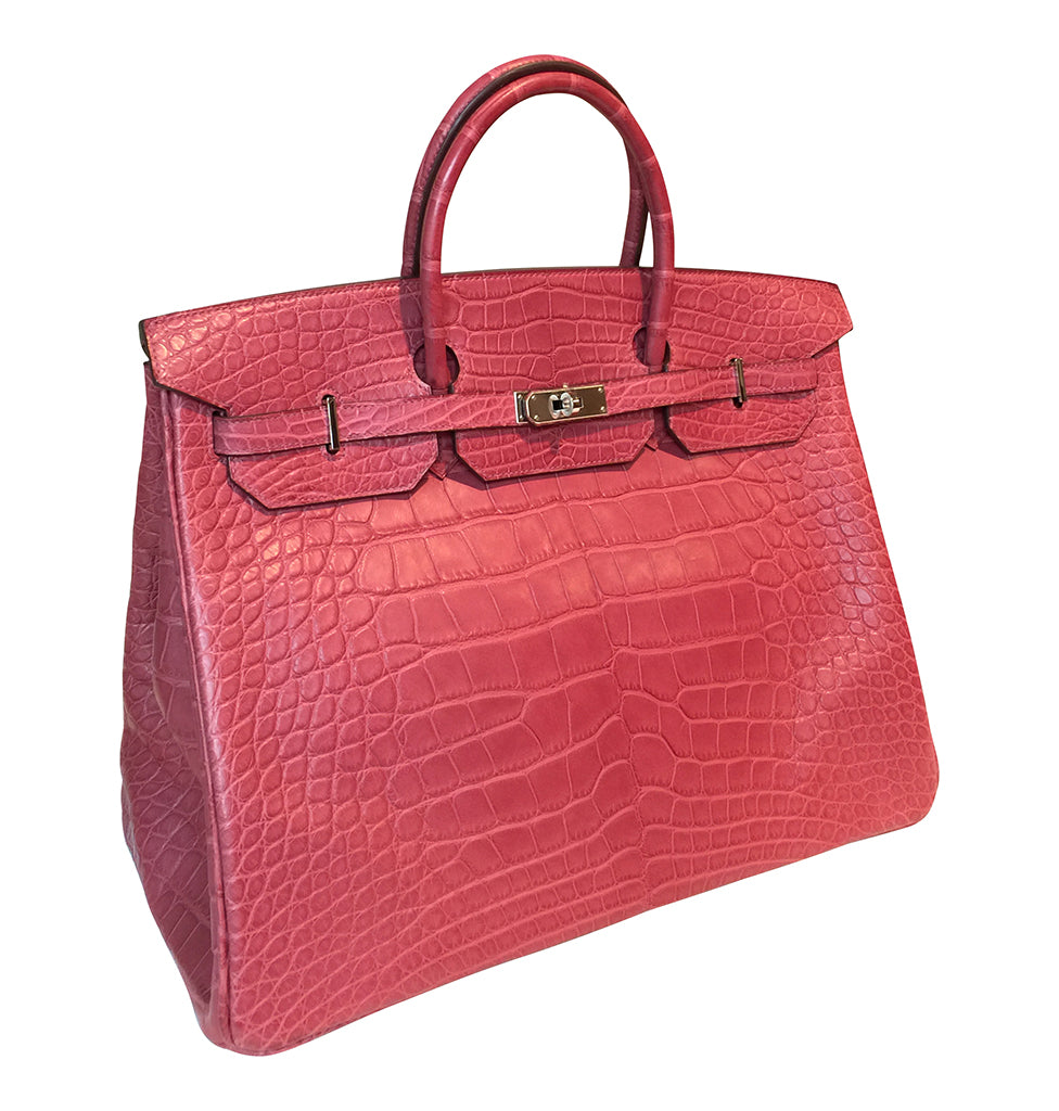 Hermès Alligator Birkin Bag Fuchsia 40cm