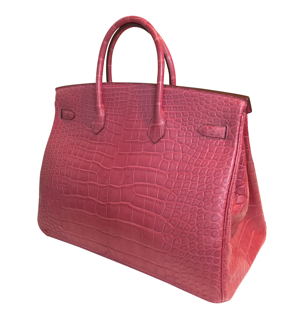 Hermès Alligator Birkin Bag Fuchsia 40cm