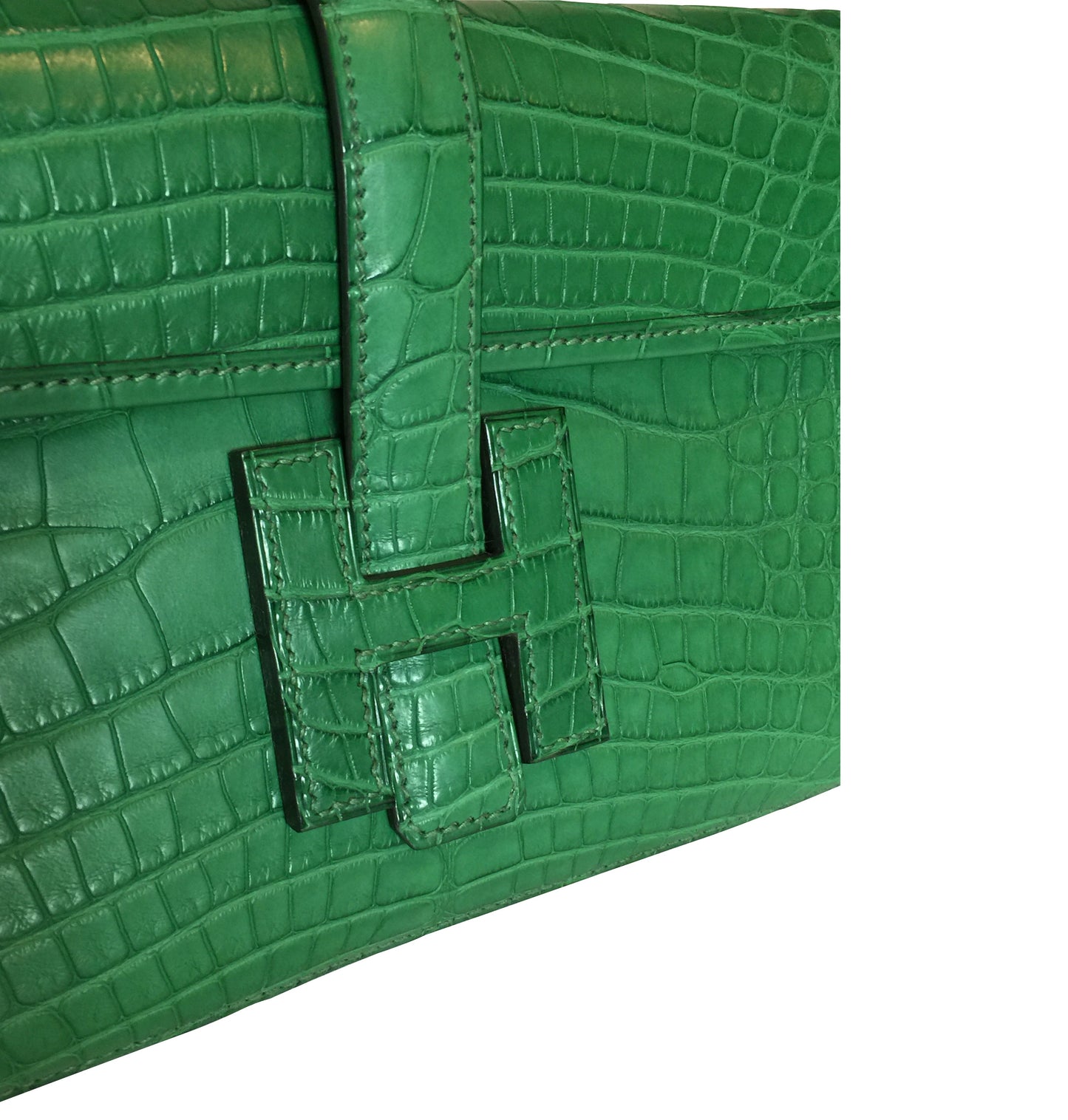 Hermès Jige Elan 29 Clutch Alligator Matte Bag