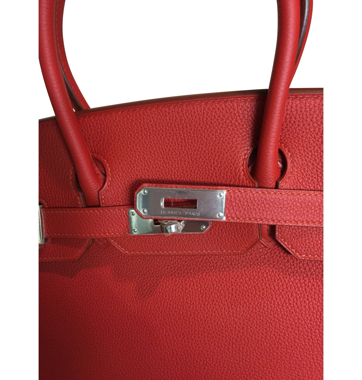 Hermès Birkin 30 Vermilion Veau Togo Bag PHW