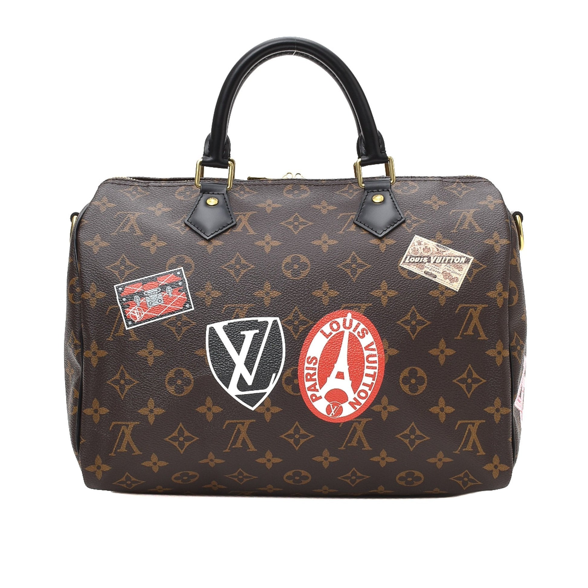 Limited Edition Monogram World Tour Speedy 30 Bandouliere - Cap N Wrap