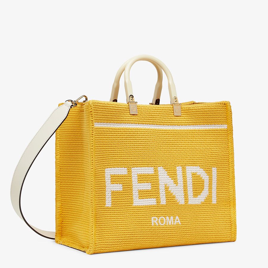 Fendi Cotton Crochet Shopper