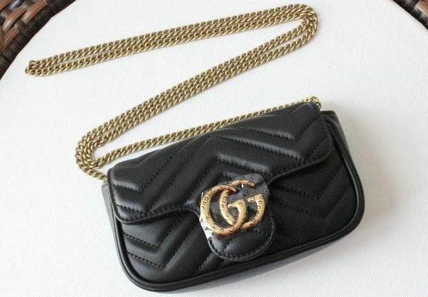 Gucci GG Marmont matelassé leather super mini bag