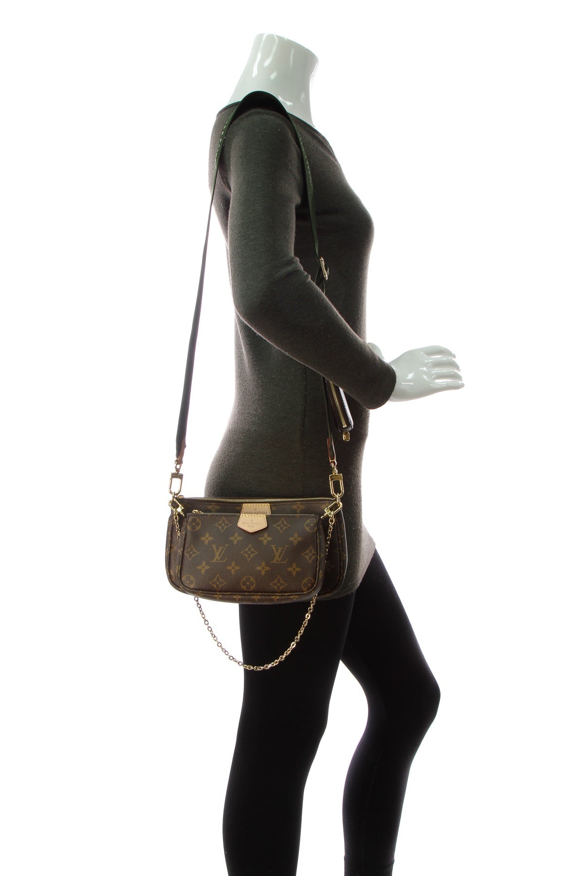 Louis Vuitton Multi Pochette Accessoires Bag - Monogram/Khaki Crossbody Bag