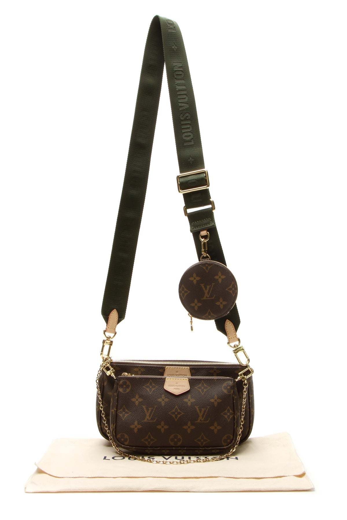 Louis Vuitton Multi Pochette Accessoires Bag - Monogram/Khaki Crossbody Bag