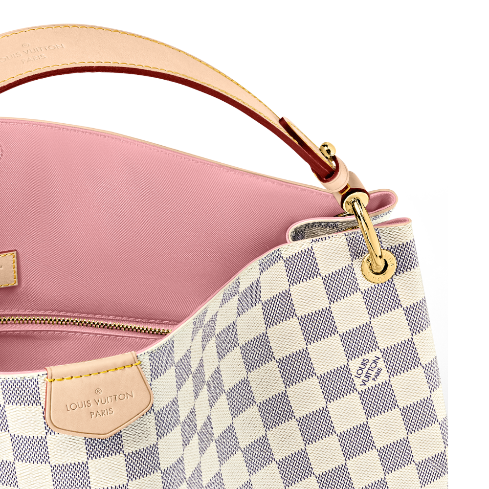 LOUIS VUITTON Graceful PM Rose Ballerine Damier Azur