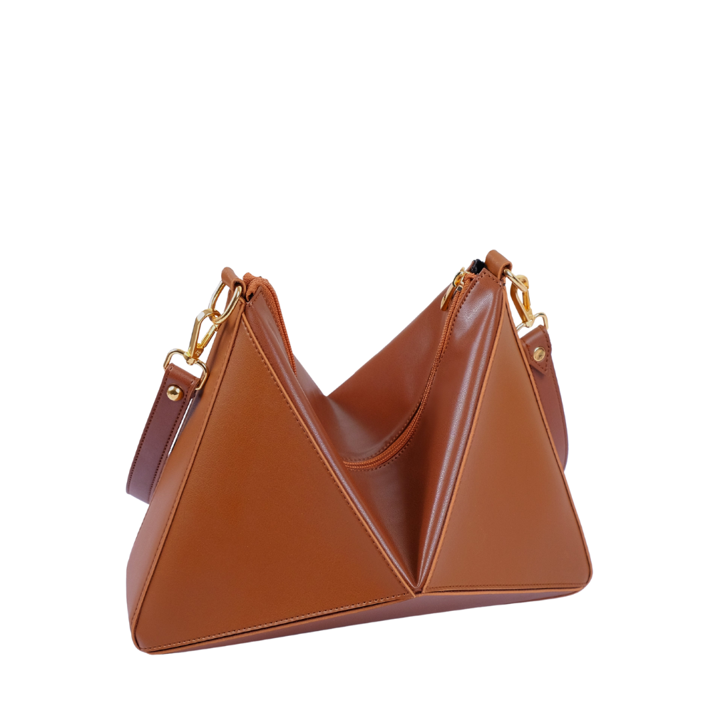 Zelosstyle Brown triangle flex bag