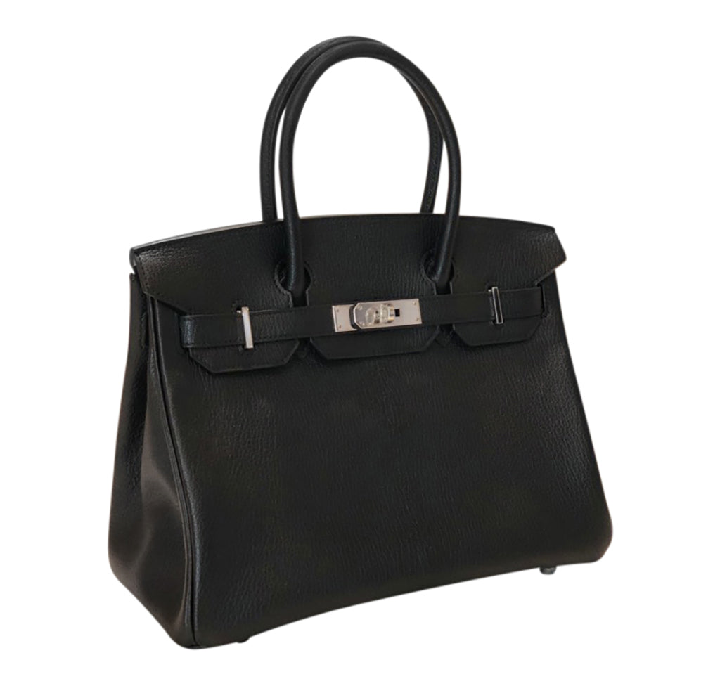 Hermès Birkin 30 Special Order Black/Gris Chevre PHW