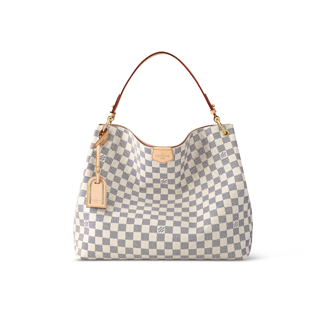 LOUIS VUITTON Graceful PM Rose Ballerine Damier Azur