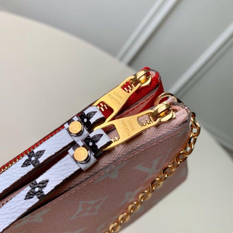 Louis Vuitton Monogram Giant Double zip pochette