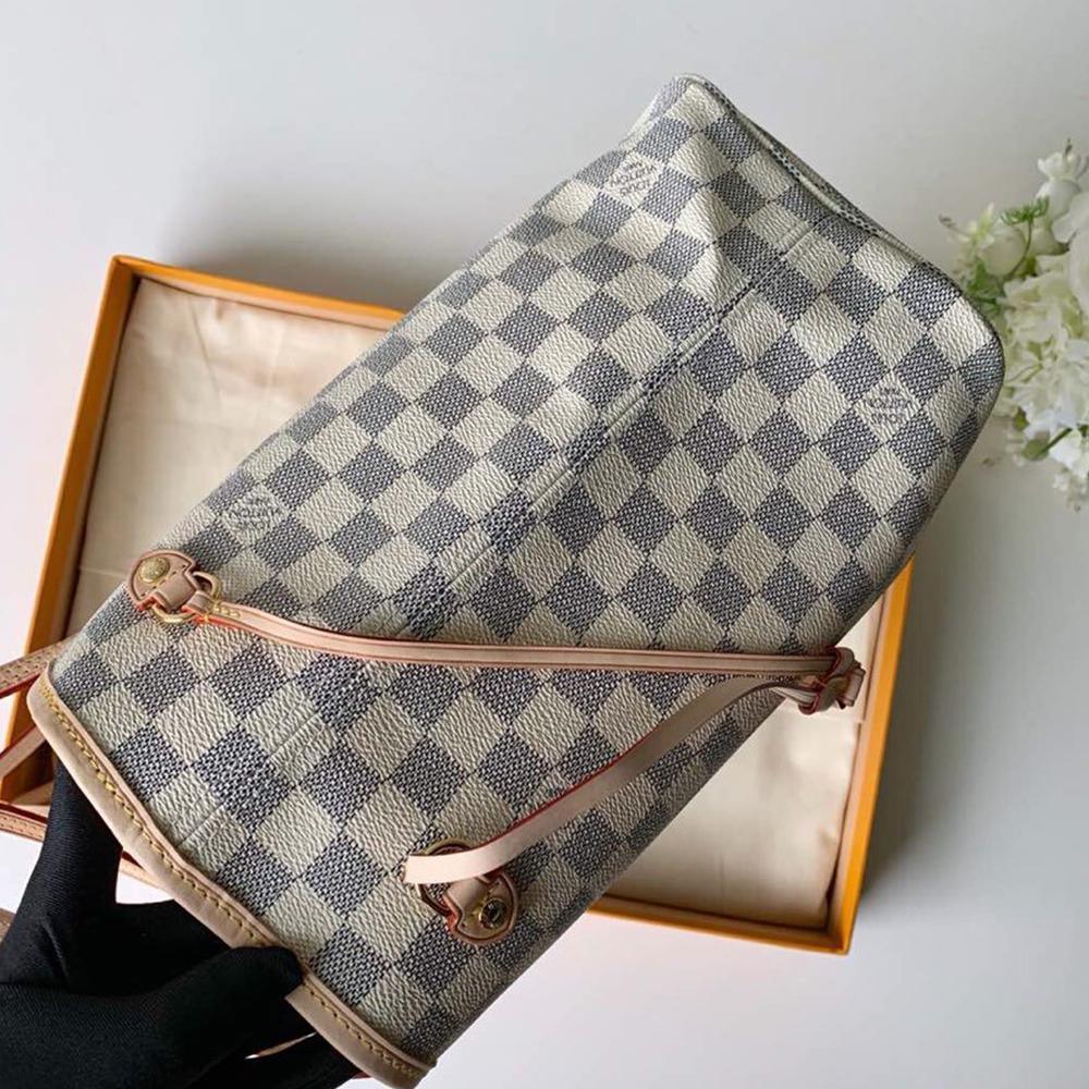 Louis Vuitton NEVERFULL MM Damier Ebene Beige