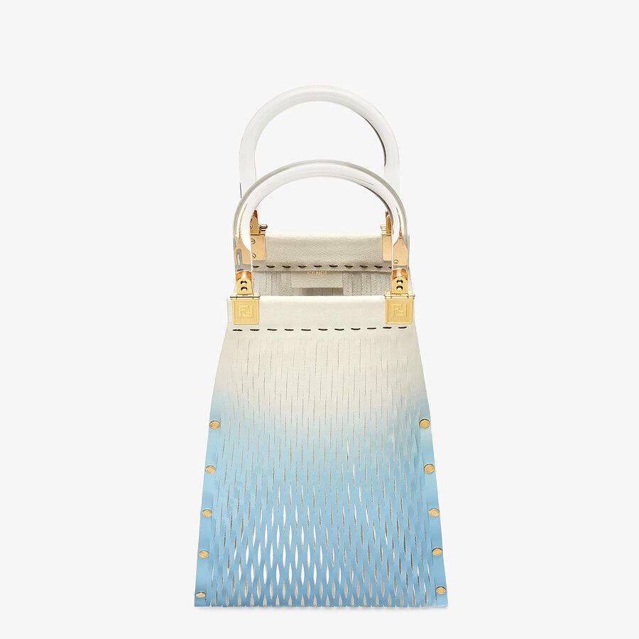 Fendi Two-tone Leather Shopper