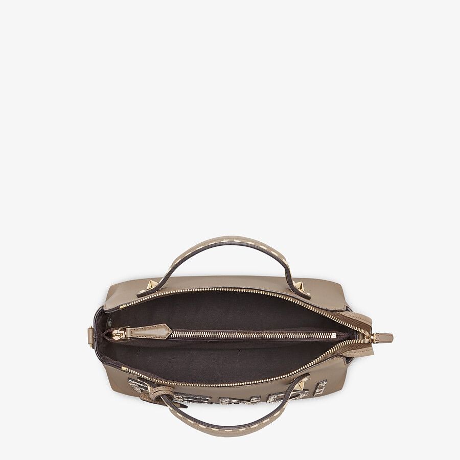 Fendi Leather and Elaphe Boston Bag