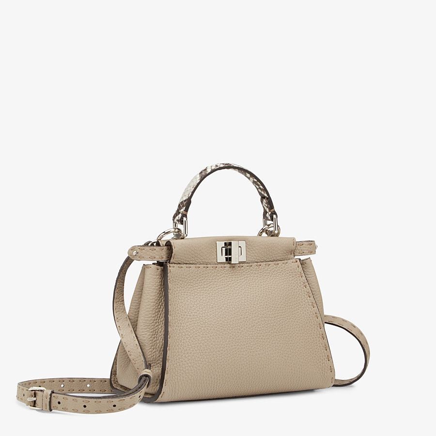 Fendi Mini Dove Gray Selleria Bag