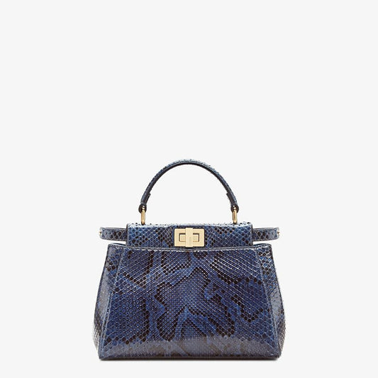 Fendi Mini Blue Python Bag