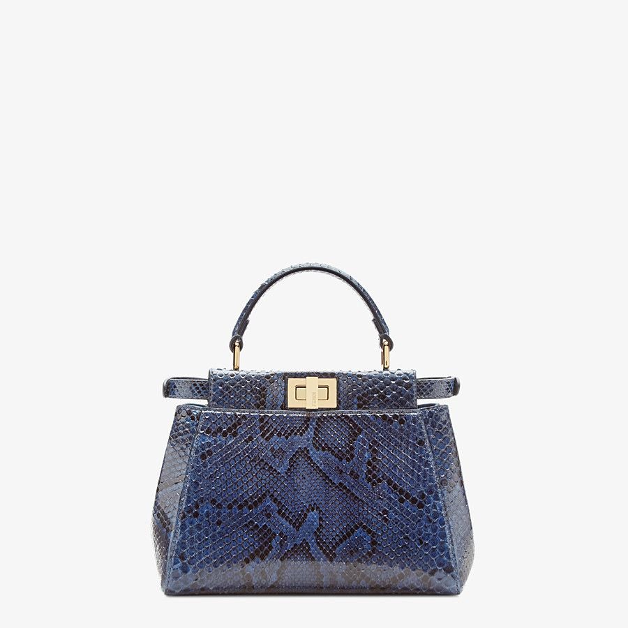 Fendi Mini Blue Python Bag