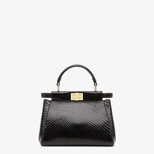 Fendi Mini Black Python Bag