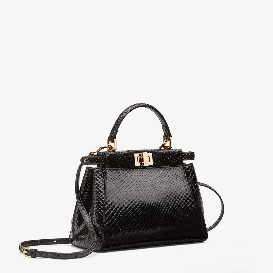 Fendi Mini Black Python Bag