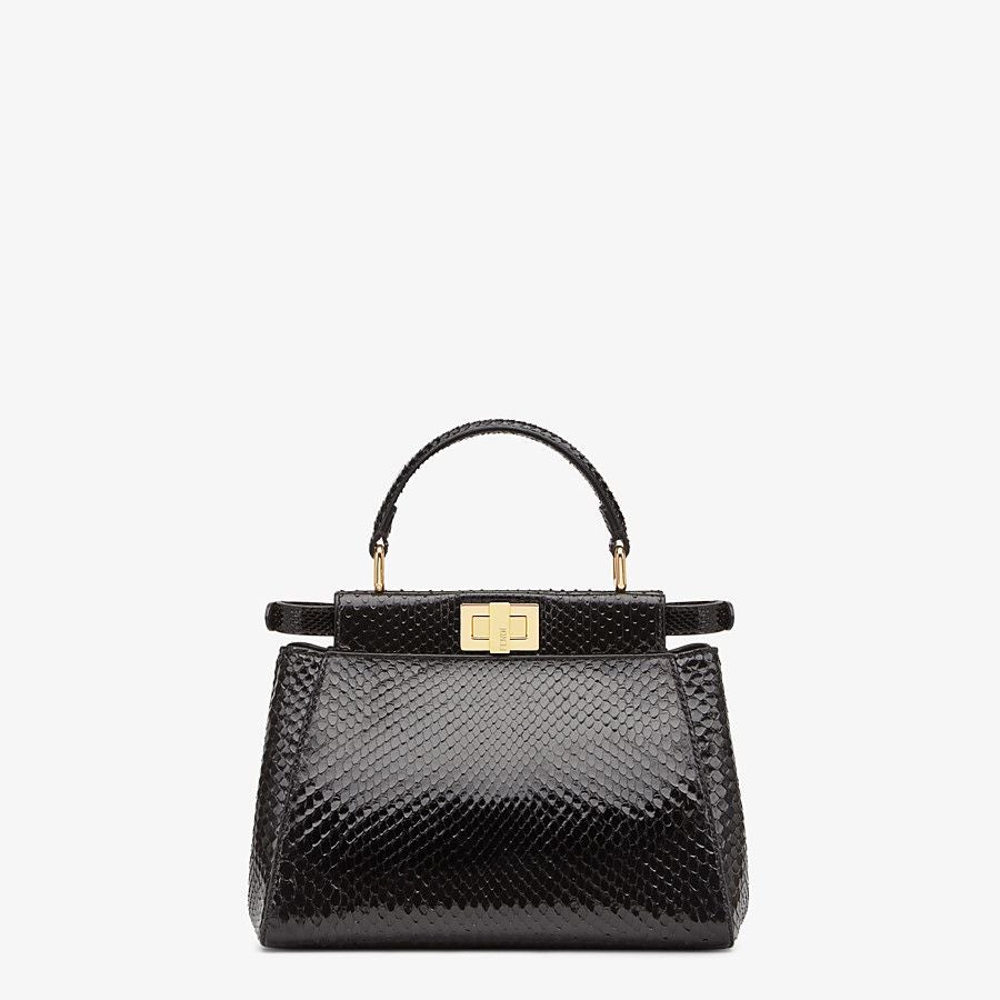 Fendi Mini Black Python Bag