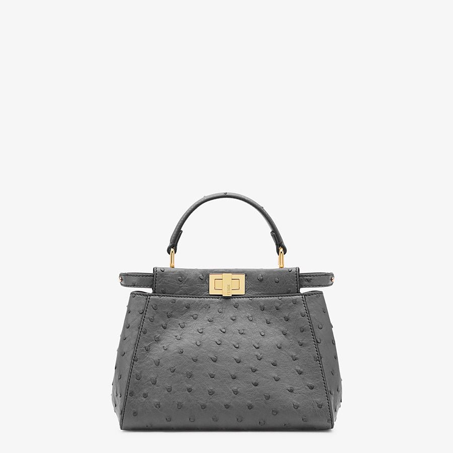 Fendi Mini Ostrich Leather Bag