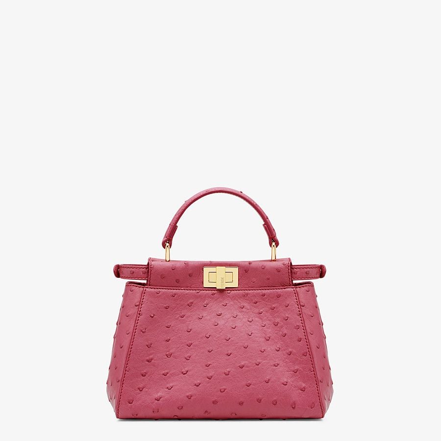 Fendi Mini Ostrich Leather Bag