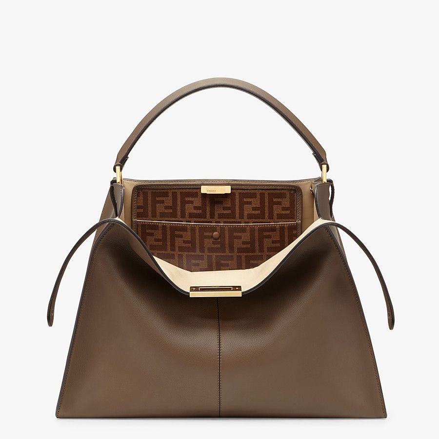 Fendi X-lite Large Brown Leather Bag