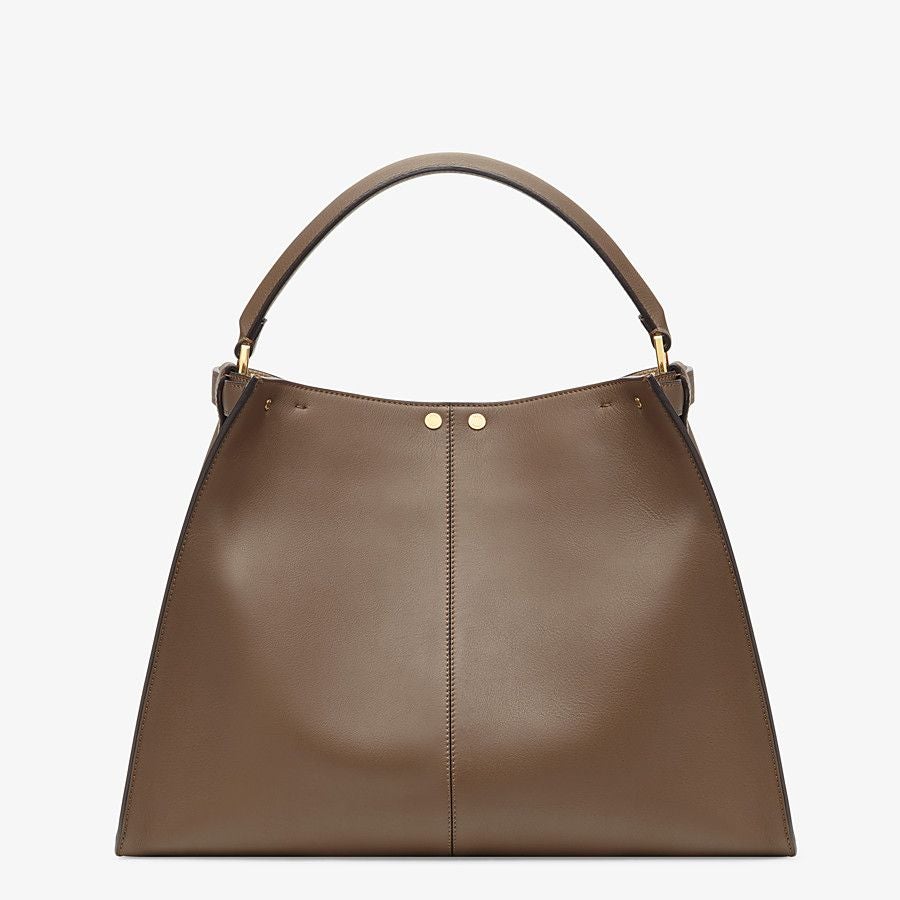 Fendi X-lite Large Brown Leather Bag