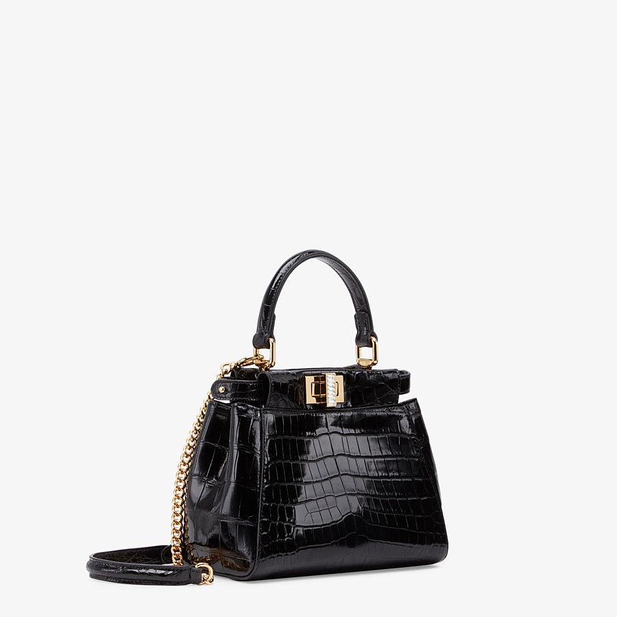 Fendi Mini-bag in Black Crocodile