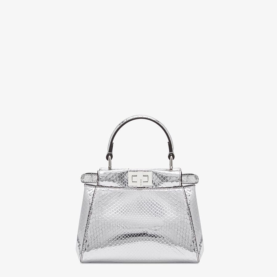 Fendi Silver Python Mini-bag