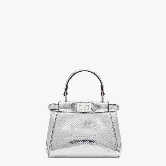 Fendi Silver Python Mini-bag