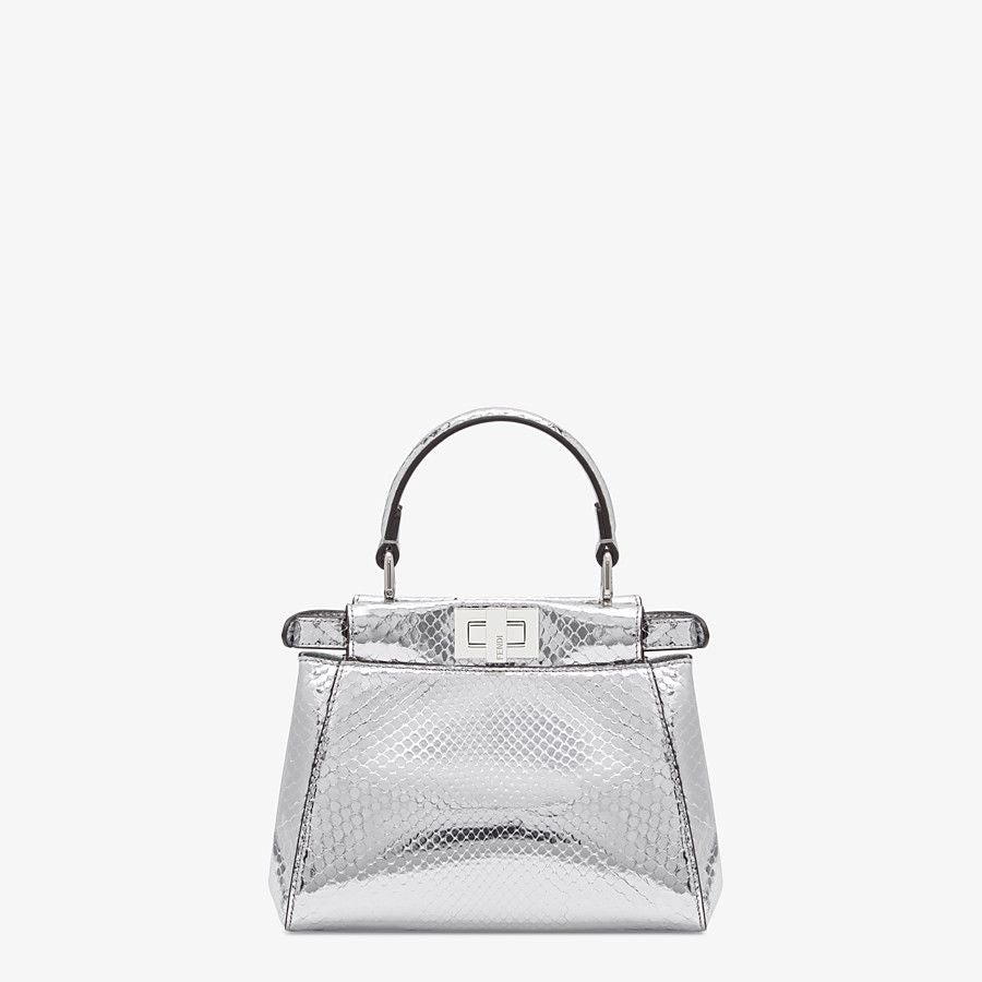 Fendi Silver Python Mini-bag