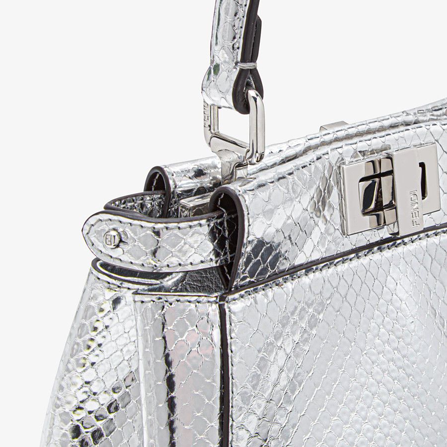 Fendi Silver Python Mini-bag