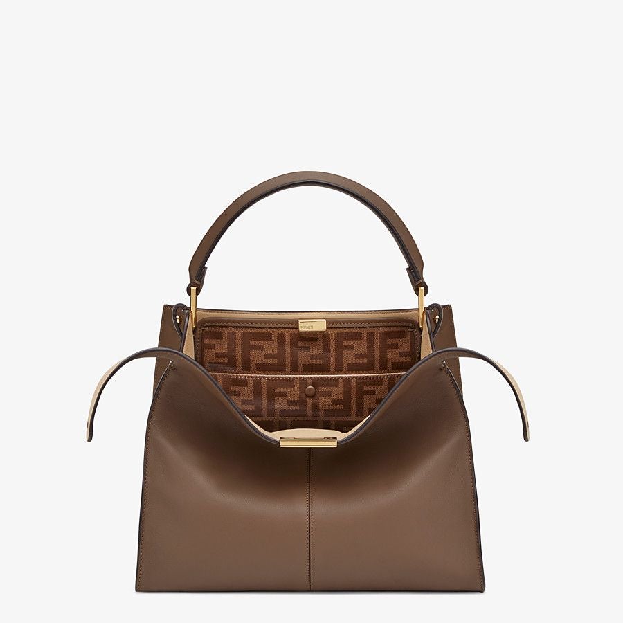 Fendi X-lite Brown Leather Bag