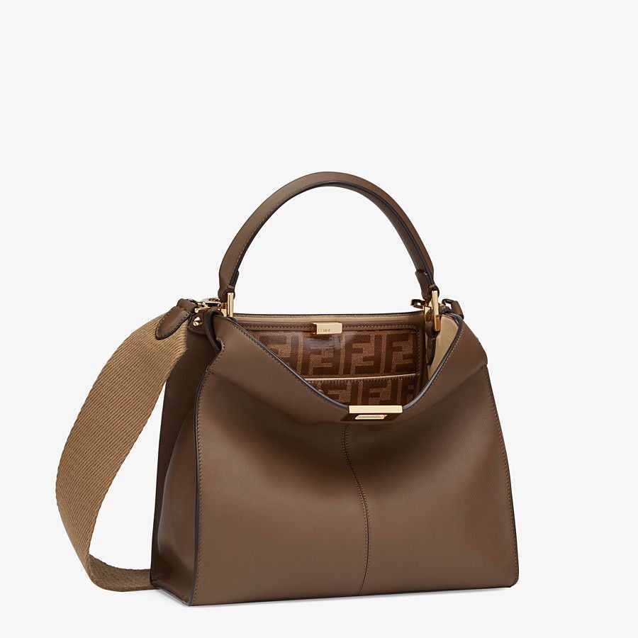 Fendi X-lite Brown Leather Bag