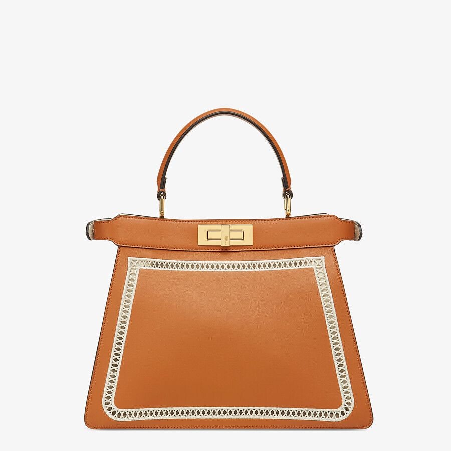 Fendi Medium Embroidered Leather Bag