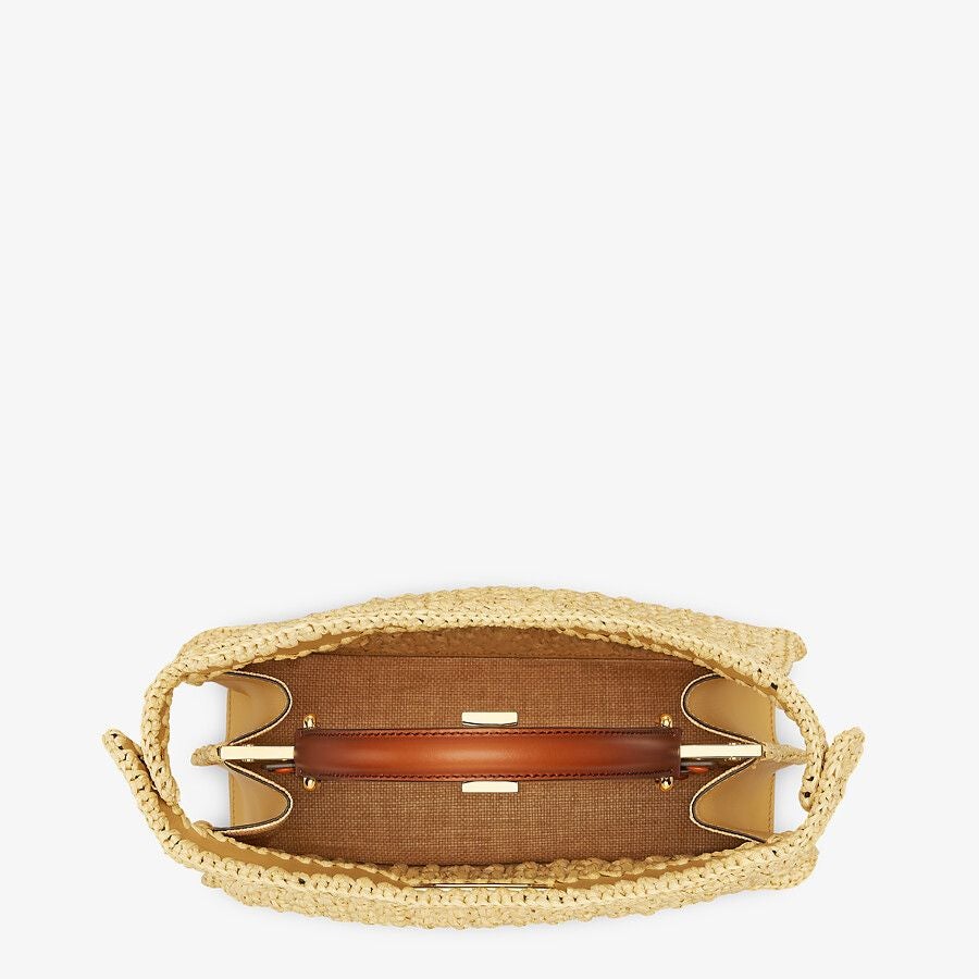 Fendi Medium Woven Straw Bag