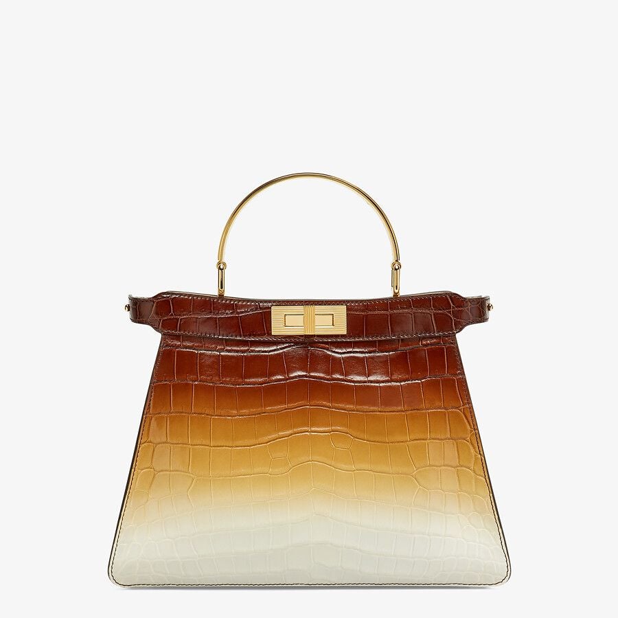 Fendi Crocodile Leather Bag in Three Color