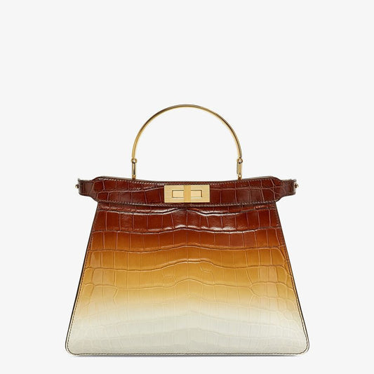 Fendi Crocodile Leather Bag in Three Color