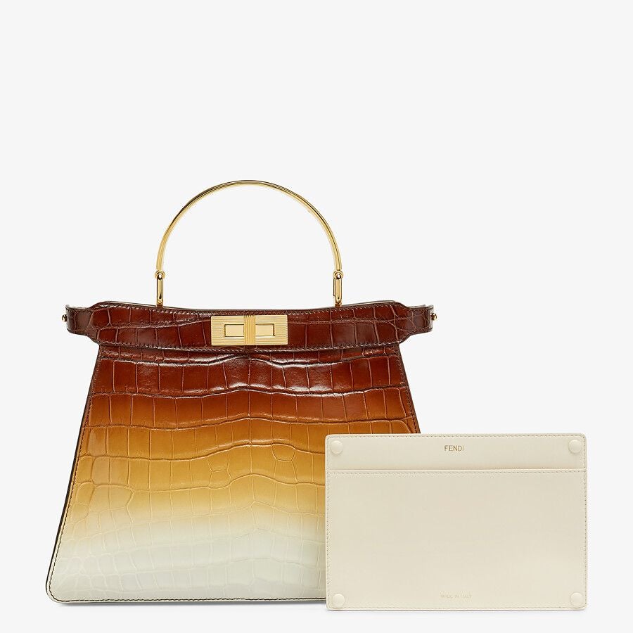 Fendi Crocodile Leather Bag in Three Color