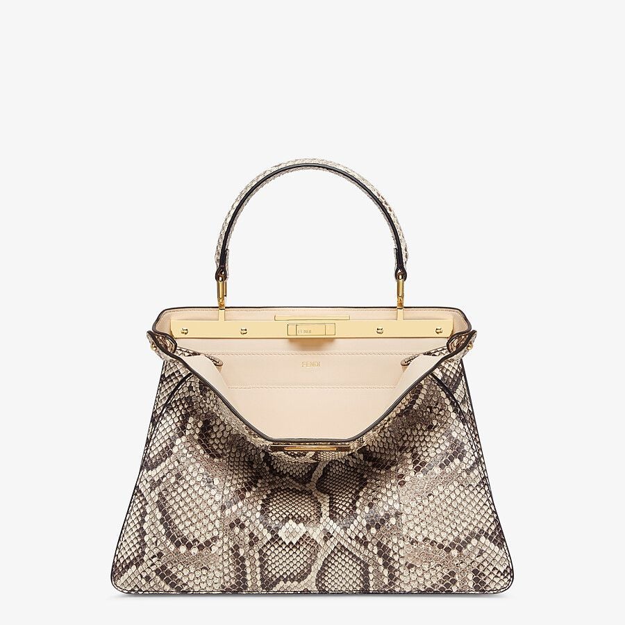 Fendi Medium Natural Python Leather Bag