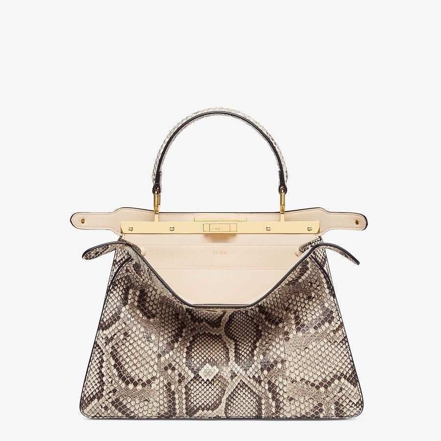 Fendi Medium Natural Python Leather Bag