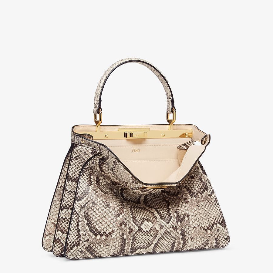 Fendi Medium Natural Python Leather Bag